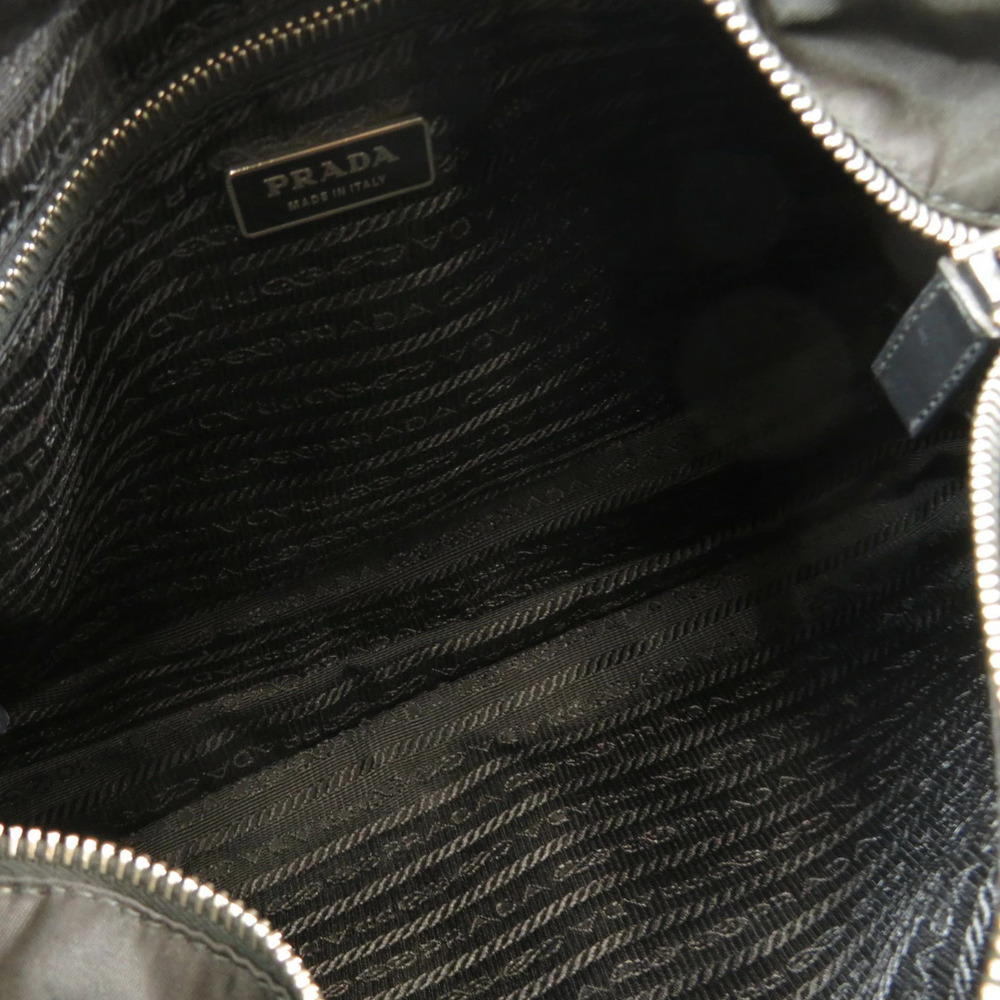 Prada Tessuto Leather black shoulder bag - Picture 5 of 11